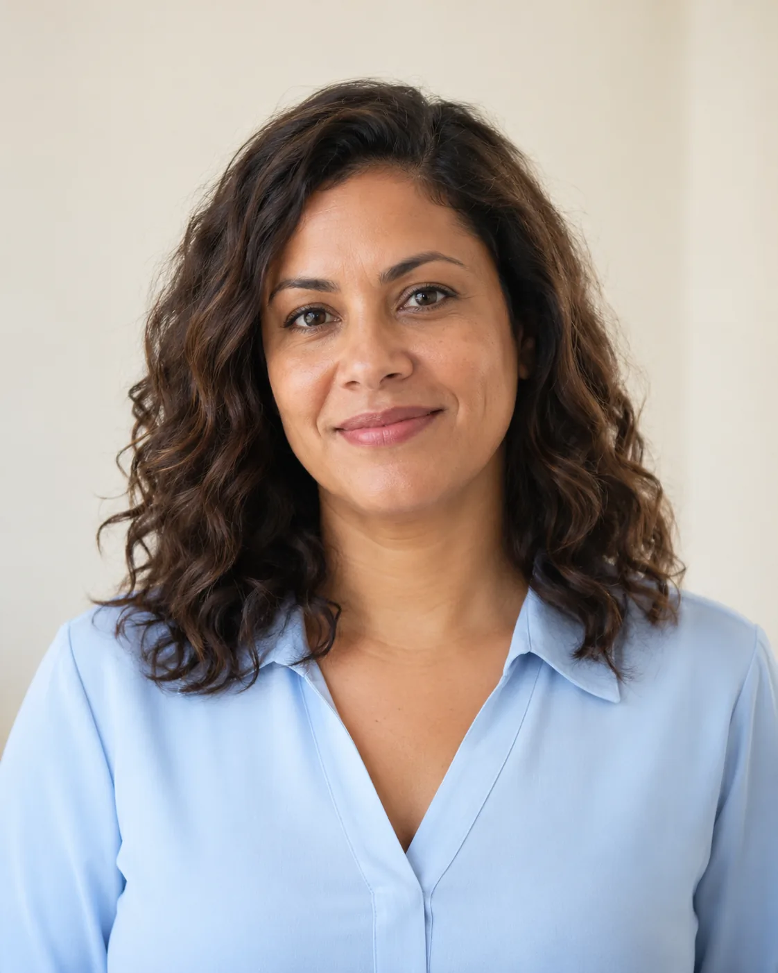 Retrato ilustrativo de Dra. Camila Ferraz, personagem fictício